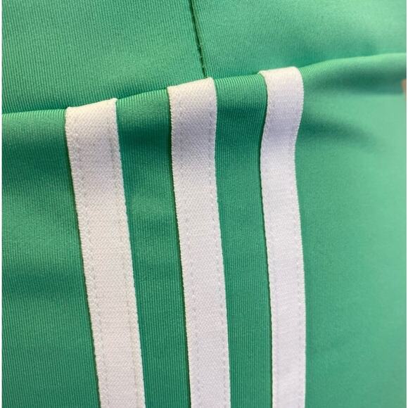 adidas Originals Mint Green 3-Stripes High Waist Bike Short NWT Size Medium - Picture 4 of 15